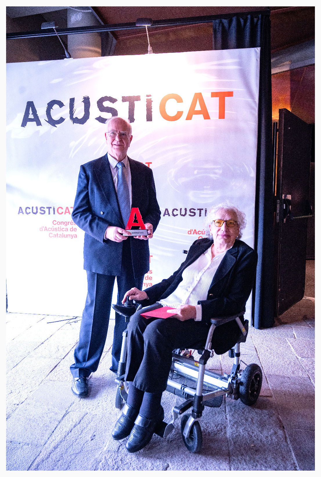 Josep Maria Querol amb el II Premi ACUSTICAT