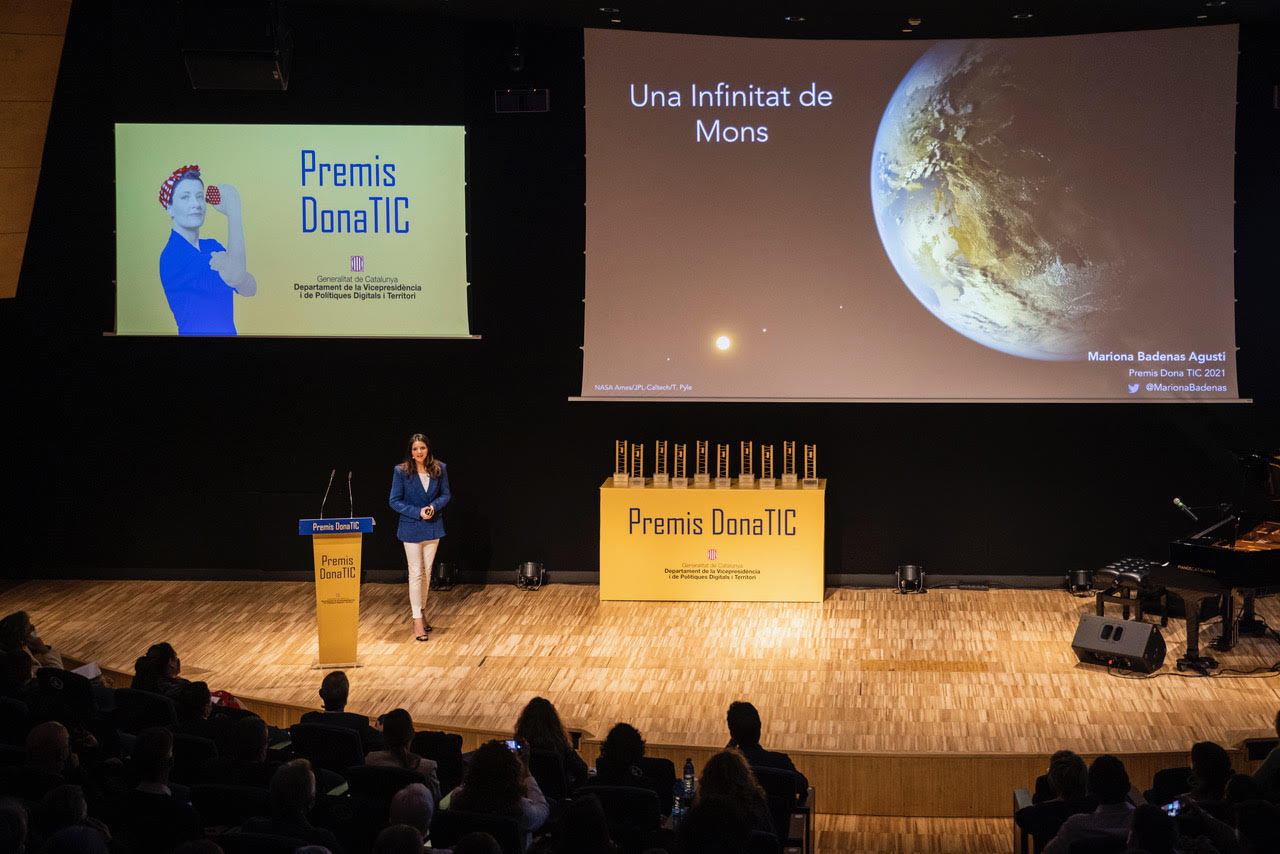 Mariona Badenas-Agustí als premis donaTIC