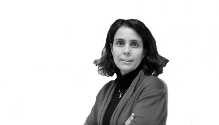 Pla mitjà de la directora general de FemCat, Teresa Navarro.