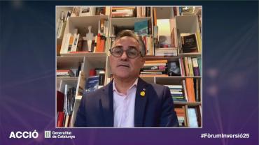 Imatge del Conseller Ramon tremosa al Fòrum Inversió d'ACCIÓ