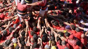 Imatge d'una pinya de castells