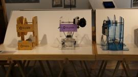 imatge de tres prototips de respiradors de Protofy