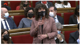 Teresa Jordà al Parlament