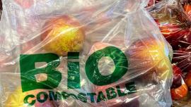 biopolímer bossa de plàstic de supermercat