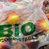 biopolímer bossa de plàstic de supermercat