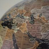 bola del món amb els països de l'orient mitjà